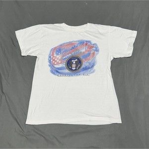 Vintage Washington DC Single Stitch White Graphic T-Shirt Size Large